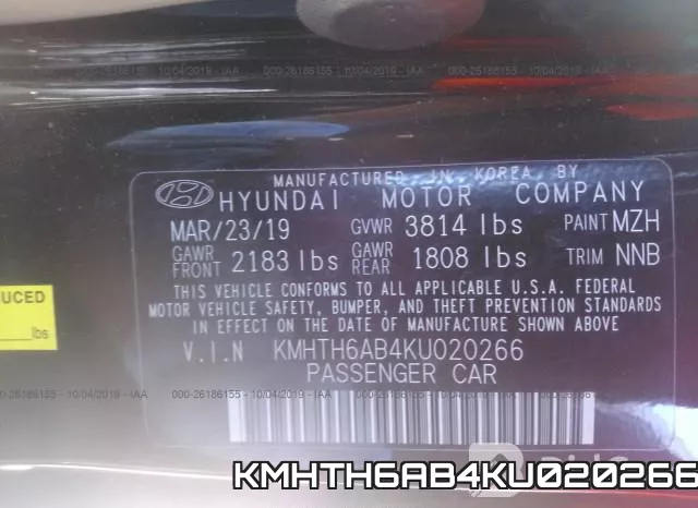 KMHTH6AB4KU020266 фото 10