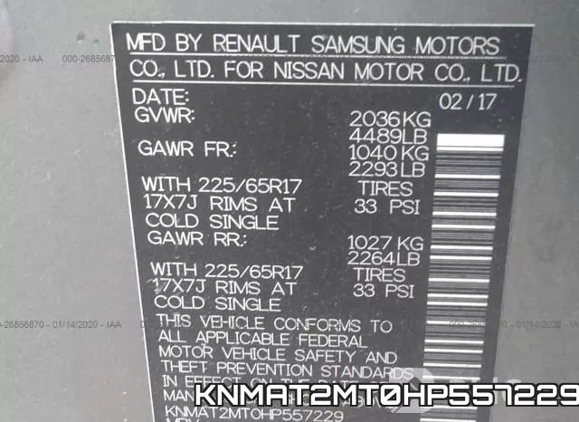 KNMAT2MT0HP557229 фото 10