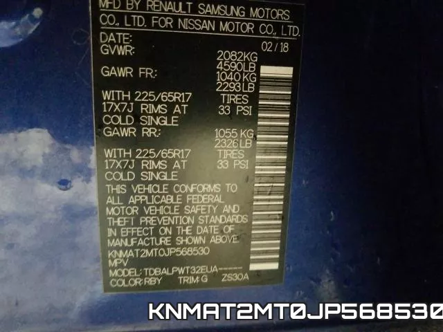 KNMAT2MT0JP568530 фото 2