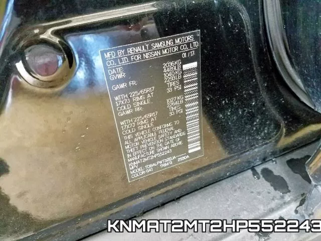 KNMAT2MT2HP552243 фото 2