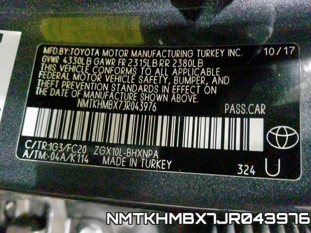 NMTKHMBX7JR043976 фото 2