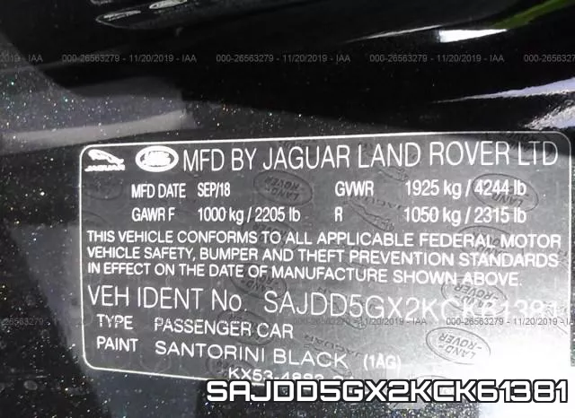 SAJDD5GX2KCK61381 фото 10