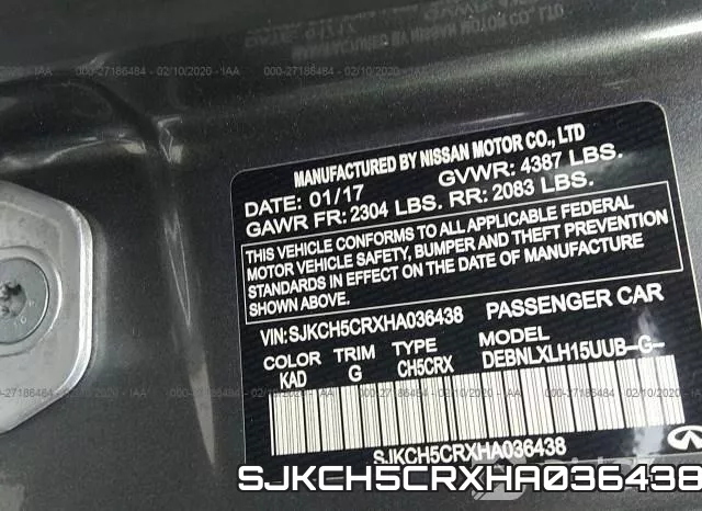 SJKCH5CRXHA036438 фото 10