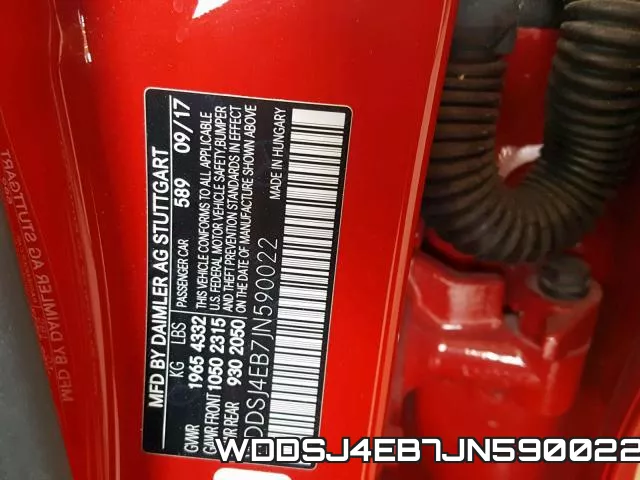 WDDSJ4EB7JN590022 фото 2