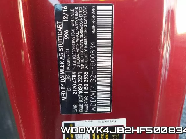 WDDWK4JB2HF500834 фото 2