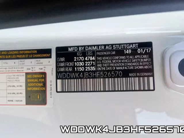WDDWK4JB3HF526570 фото 2