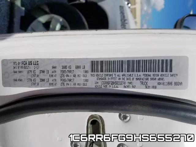 1C6RR6FG9HS655270 фото 2