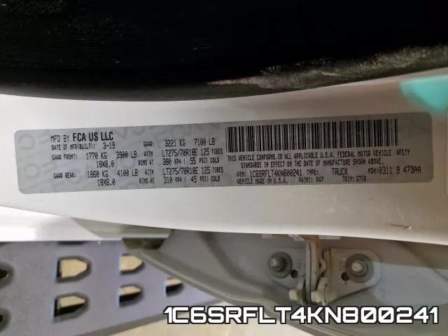 1C6SRFLT4KN800241 фото 2