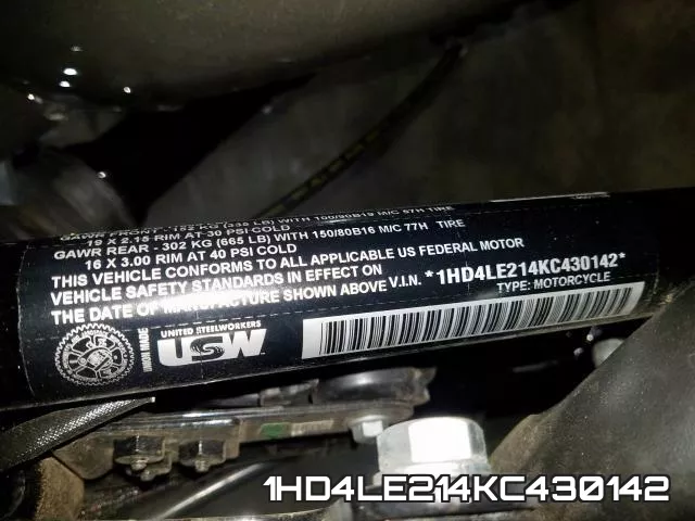 1HD4LE214KC430142 фото 2