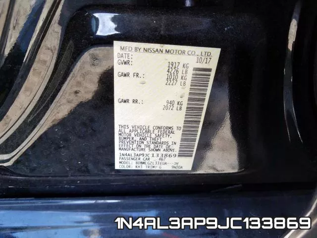 1N4AL3AP9JC133869 фото 2