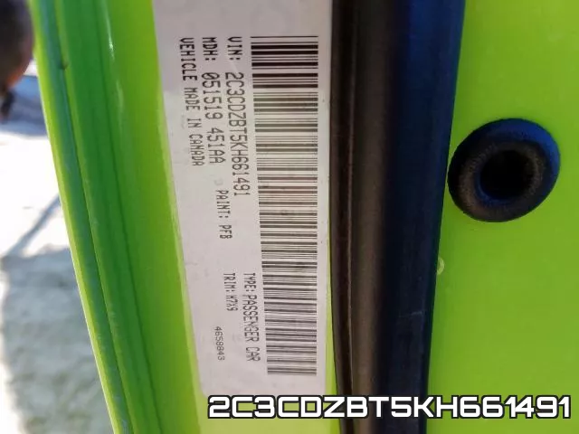 2C3CDZBT5KH661491 фото 2