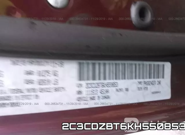 2C3CDZBT6KH550853 фото 10