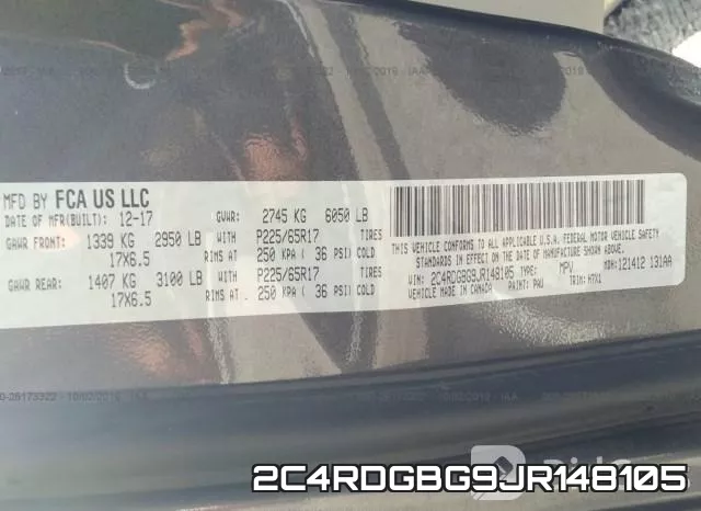 2C4RDGBG9JR148105 фото 10