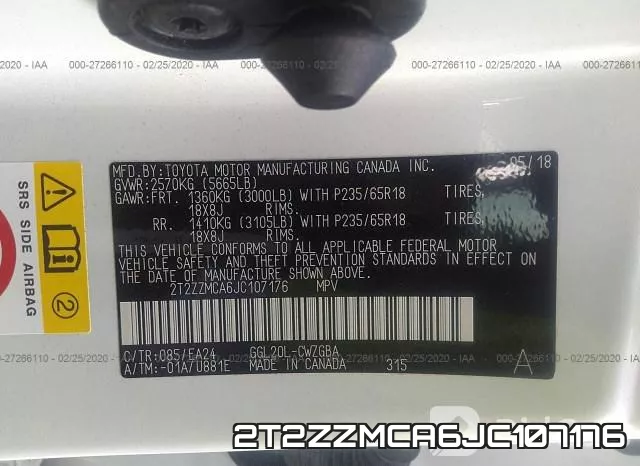 2T2ZZMCA6JC107176 фото 10