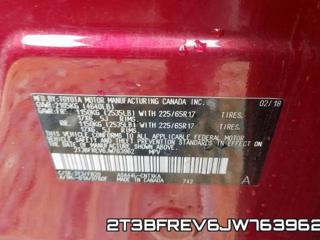 2T3BFREV6JW763962 фото 2
