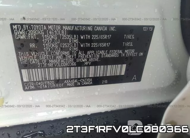2T3F1RFV0LC080366 фото 10