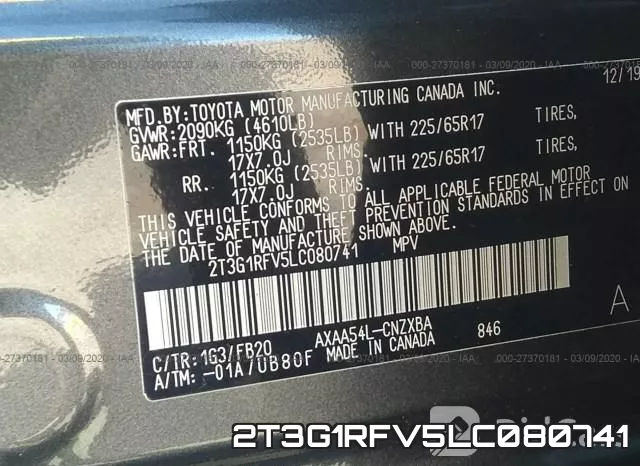 2T3G1RFV5LC080741 фото 10