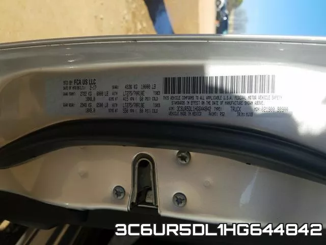 3C6UR5DL1HG644842 фото 2