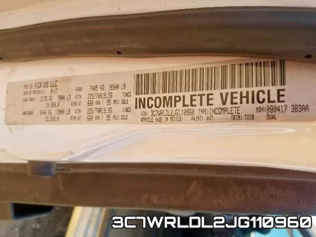 3C7WRLDL2JG110960 фото 2