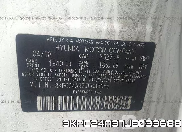 3KPC24A37JE033688 фото 10