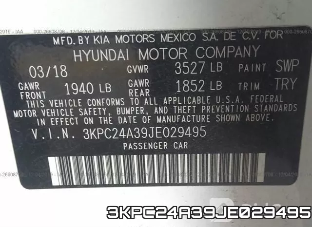 3KPC24A39JE029495 фото 10
