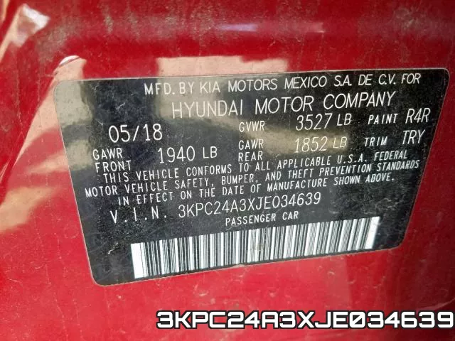 3KPC24A3XJE034639 фото 2