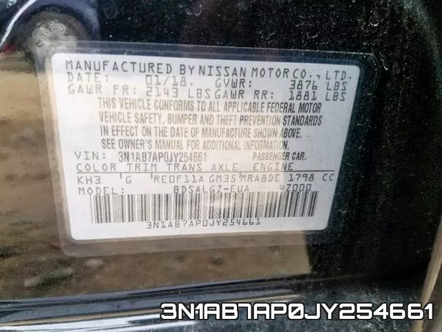 3N1AB7AP0JY254661 фото 2