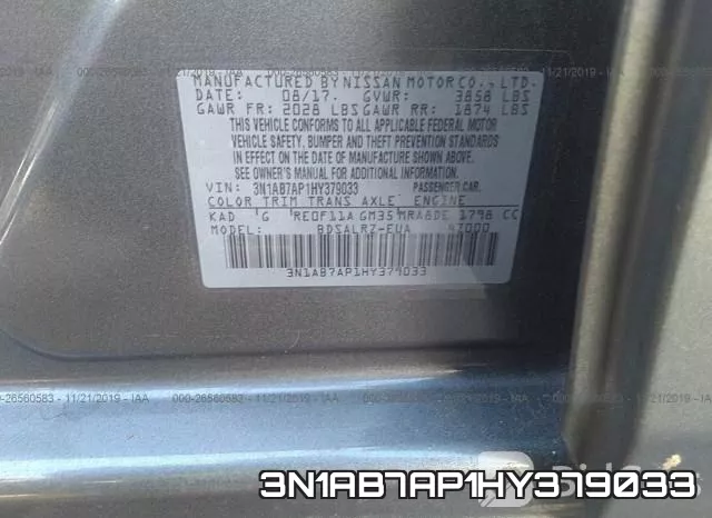 3N1AB7AP1HY379033 фото 10