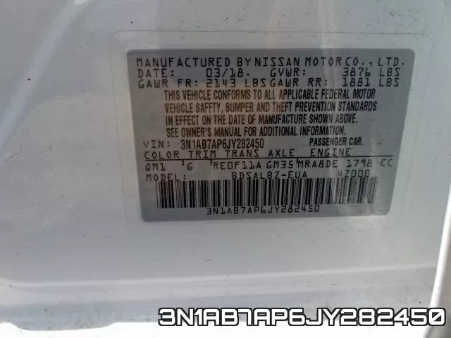 3N1AB7AP6JY282450 фото 2