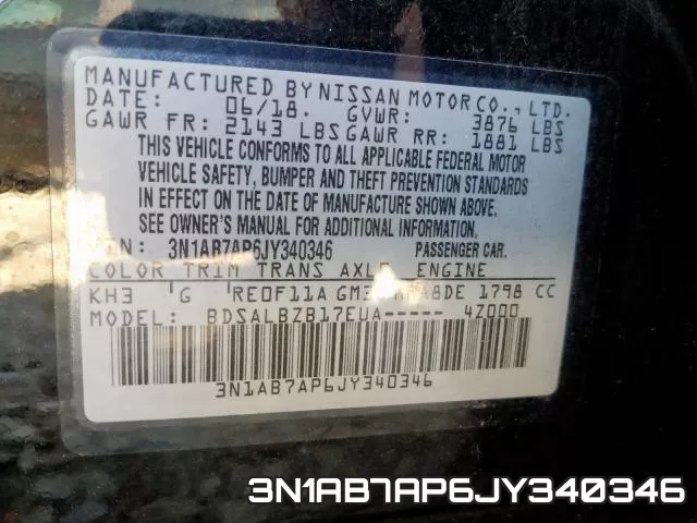 3N1AB7AP6JY340346 фото 2