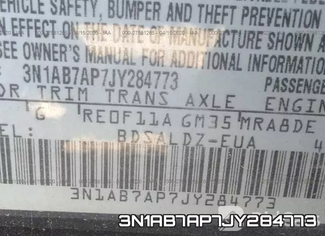3N1AB7AP7JY284773 фото 10