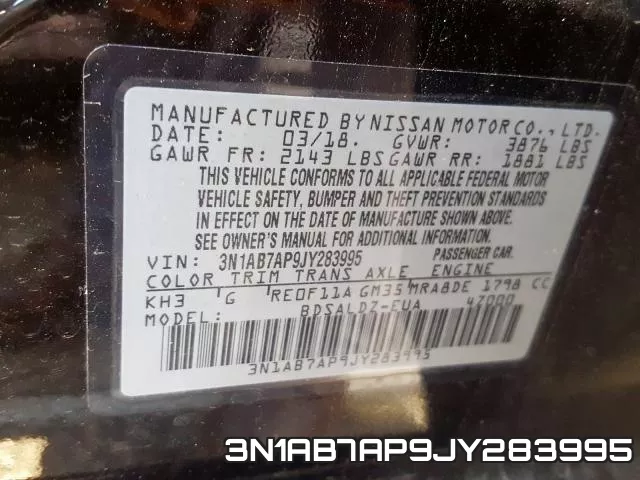3N1AB7AP9JY283995 фото 2