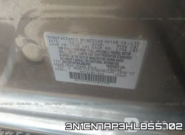 3N1CN7AP3HL855702 фото 10