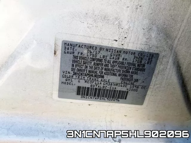 3N1CN7AP5HL902096 фото 2