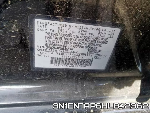 3N1CN7AP6HL842362 фото 2