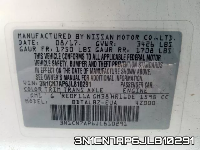 3N1CN7AP6JL810291 фото 2