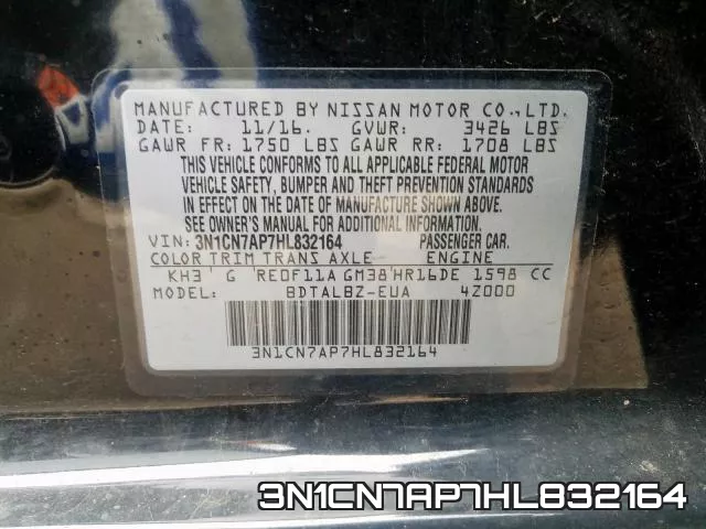 3N1CN7AP7HL832164 фото 2