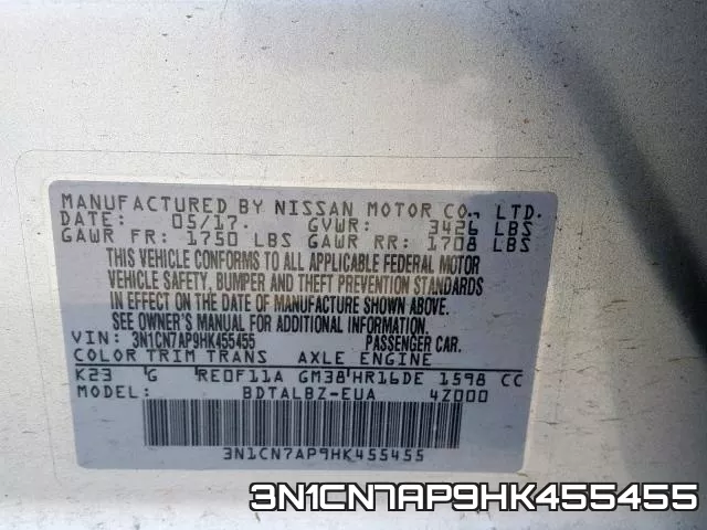 3N1CN7AP9HK455455 фото 2