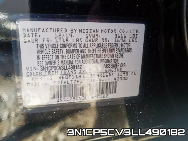 3N1CP5CV3LL490182 фото 2