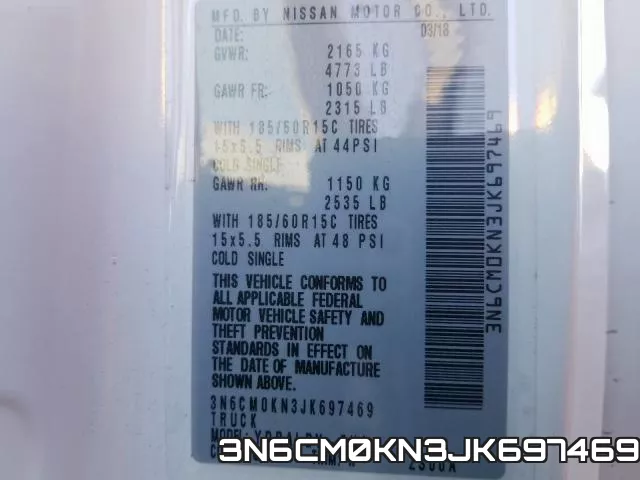 3N6CM0KN3JK697469 фото 2