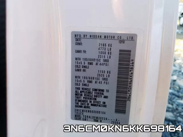 3N6CM0KN6KK698164 фото 2