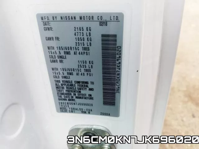 3N6CM0KN7JK696020 фото 2