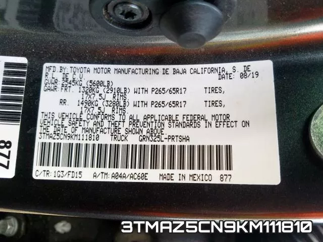 3TMAZ5CN9KM111810 фото 2