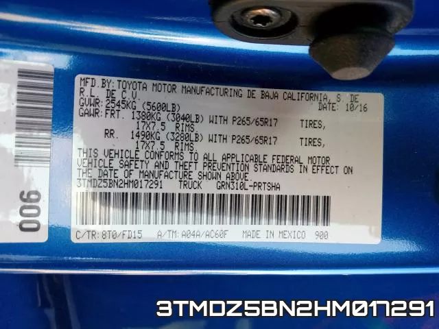 3TMDZ5BN2HM017291 фото 2