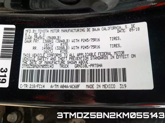 3TMDZ5BN2KM055143 фото 2