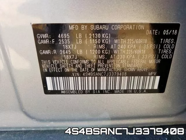 4S4BSANC7J3379408 фото 2