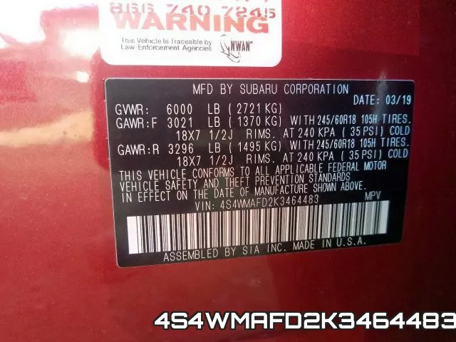4S4WMAFD2K3464483 фото 2