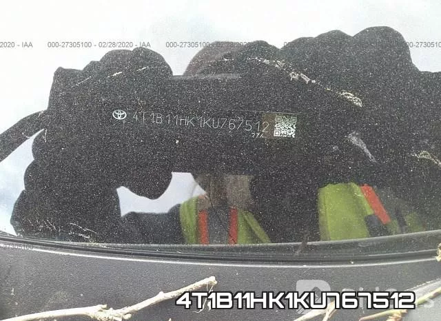 4T1B11HK1KU767512 фото 10