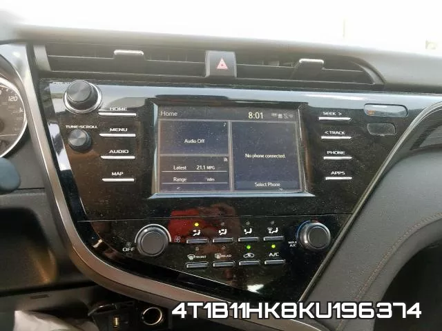 4T1B11HK8KU196374 фото 10