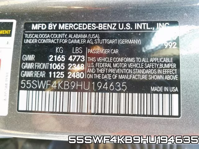 55SWF4KB9HU194635 фото 2